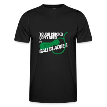 OP Gallbladder Removes Bile - Men's Functional T-Shirt - black - Front - AI Model Male 178 dark (178cm)