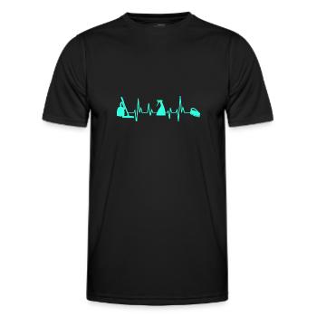 Domestic help, cleaner, housekeeper - Men's Functional T-Shirt - black - Front - AI Model Male 178 dark (178cm)