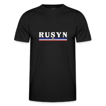 Rusnak Ostslawen Rusyn Kiewer Rus Karpaten - Männer Funktions-T-Shirt - Schwarz - Vorne - AI Model Male 178 dark (178cm)