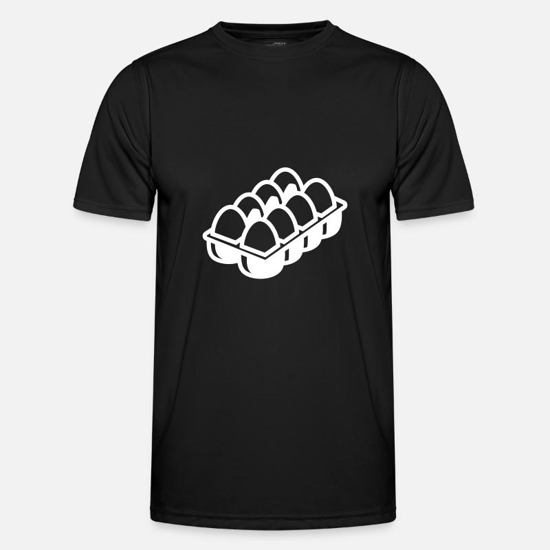 Eggs symbol - Men's Functional T-Shirt - black