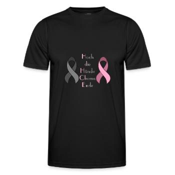 Chemo Krebstherapie Krebs Geschenk - Männer Funktions-T-Shirt - Schwarz - Vorne - AI Model Male 178 dark (178cm)