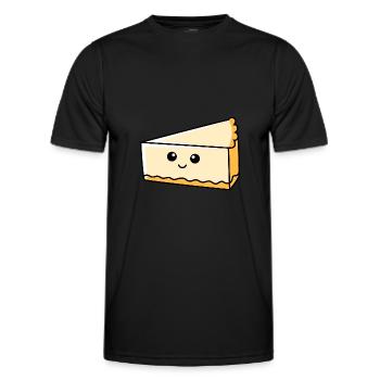 Cheesecake Comic - Men's Functional T-Shirt - black - Front - AI Model Male 178 dark (178cm)