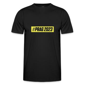 Prague 2023 - T-shirt sport Homme - noir - Devant - AI Model Male 178 dark (178cm)
