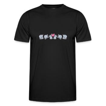 Rhino Rhino Unicorn - Men's Functional T-Shirt - black - Front - AI Model Male 178 dark (178cm)