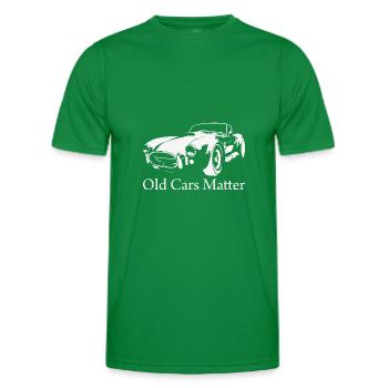 Old Cars Matter Retro Muscle Classics Vintage - Men's Functional T-Shirt - kelly green - Front - AI Model Male 178 dark (178cm)