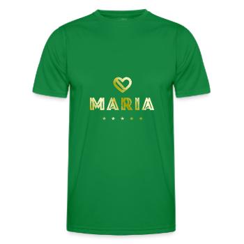 Maria Herz - Männer Funktions-T-Shirt - Kelly Green - Vorne - AI Model Male 178 dark (178cm)