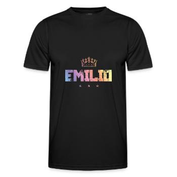 Emilio - T-shirt sport Homme - noir - Devant - AI Model Male 178 dark (178cm)