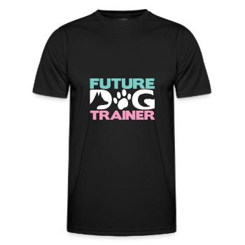 Dog Trainer Dog Training Dog - Men's Functional T-Shirt - black - Front - AI Model Male 178 dark (178cm)