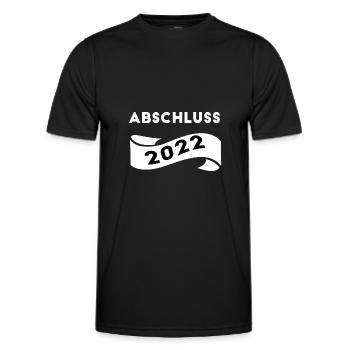 Abschluss 2022 Schulabschluss Motiv 2022 Schule - Männer Funktions-T-Shirt - Schwarz - Vorne - AI Model Male 178 dark (178cm)