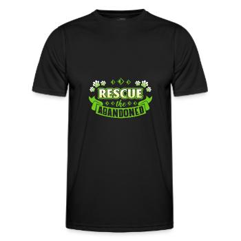 Sauvetage des animaux au refuge pour animaux - T-shirt sport Homme - noir - Devant - AI Model Male 178 dark (178cm)