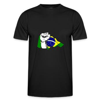 Faust Brésil brésilien - T-shirt sport Homme - noir - Devant - AI Model Male 178 dark (178cm)