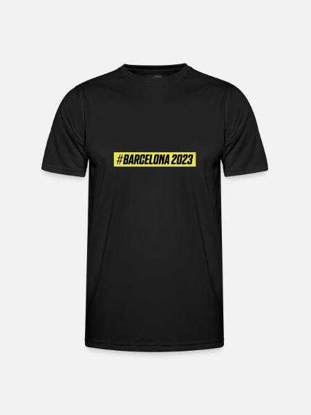 Barcelona 2023 - Männer Funktions-T-Shirt - Schwarz