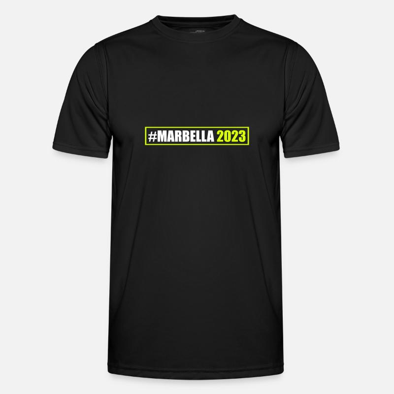 Marbella 2023 - Männer Funktions-T-Shirt - Schwarz