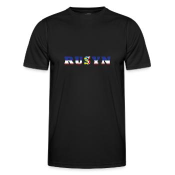 Ostslawen Rusyn Karpaten Herkunft Rusnak - Männer Funktions-T-Shirt - Schwarz - Vorne - AI Model Male 178 dark (178cm)