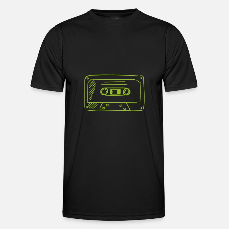 Kassette Männer Funktions-T-Shirt