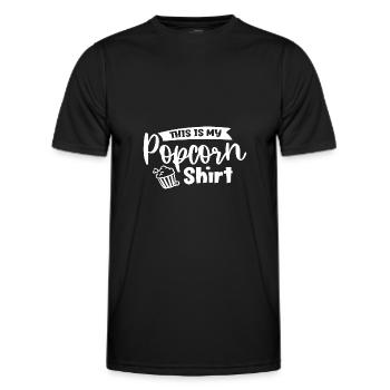 Lustiges Sprichwort „Mais“ - Männer Funktions-T-Shirt - Schwarz - Vorne - AI Model Male 178 dark (178cm)