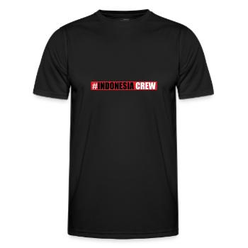 Indonesia Crew - Men's Functional T-Shirt - black - Front - AI Model Male 178 dark (178cm)