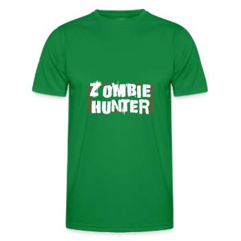 Chasseurs de zombies - T-shirt sport Homme - vert - Devant - AI Model Male 178 dark (178cm)