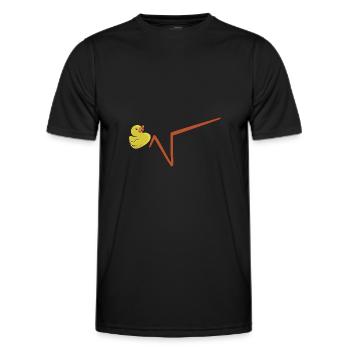 Duck Root Math Math Professeur Nerd - T-shirt sport Homme - noir - Devant - AI Model Male 178 dark (178cm)