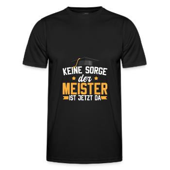 Handwerk Meisterprüfung bestanden Handwerk Meister - Männer Funktions-T-Shirt - Schwarz - Vorne - AI Model Male 178 dark (178cm)