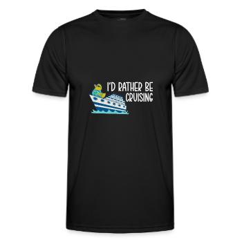 Cruise Cruise Ship - Men's Functional T-Shirt - black - Front - AI Model Male 178 dark (178cm)
