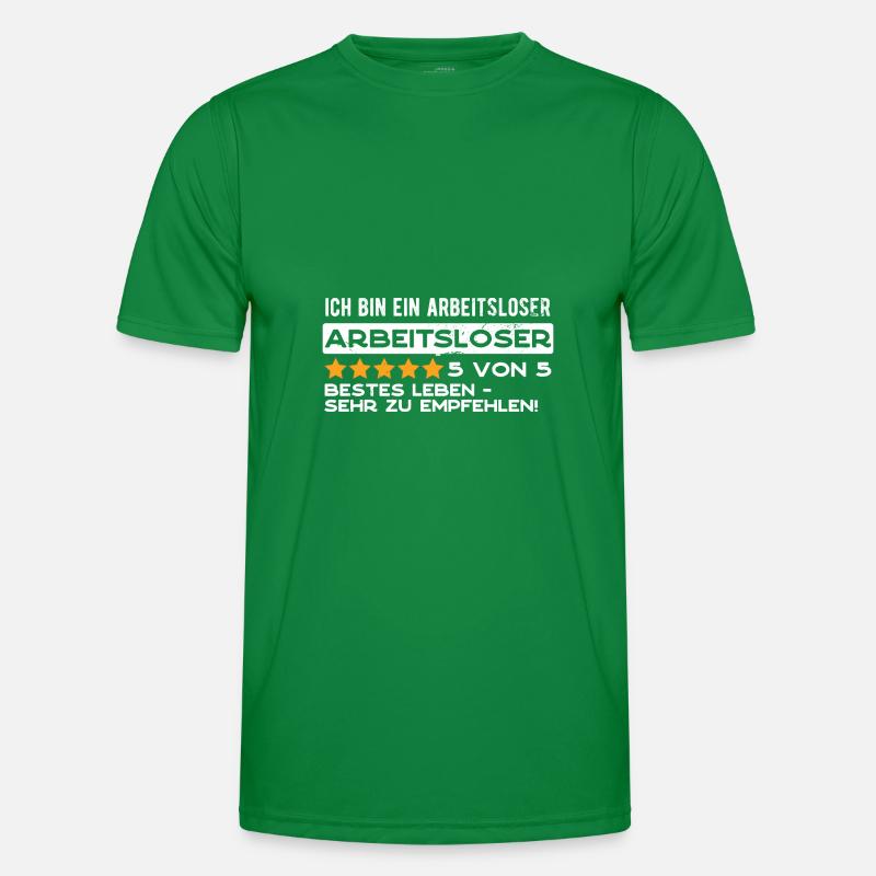 Ich bin ein arbeitsloser Arbeitsloser Männer Funktions-T-Shirt
