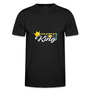 Aquarium King Fish Tank Aquarist Fish Keeper - T-shirt sport Homme - noir - Devant - AI Model Male 178 dark (178cm)