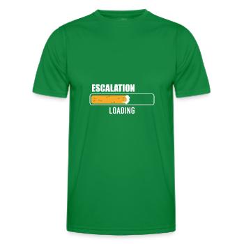 Escalation Loading Bier Saufen Eskalation Lädt - Männer Funktions-T-Shirt - Kelly Green - Vorne - AI Model Male 178 dark (178cm)