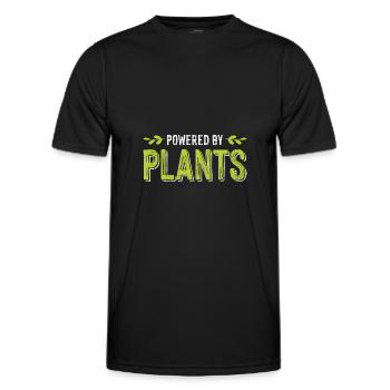 vegan veganer - Männer Funktions-T-Shirt - Schwarz - Vorne - AI Model Male 178 dark (178cm)