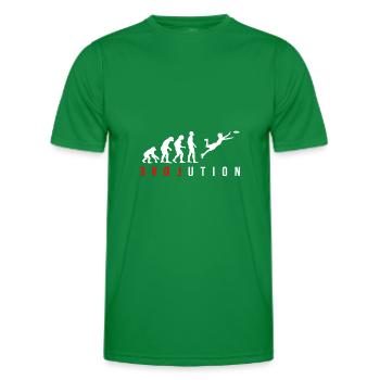 Ultimate Frisbee Evolution - T-shirt sport Homme - vert - Devant - AI Model Male 178 dark (178cm)