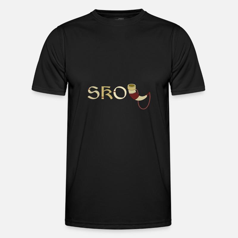 Skol Wikinger Trinkspruch Geschenk - Männer Funktions-T-Shirt - Schwarz