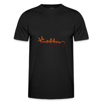 Teufelchen Teufel Kostüm Halloween - Männer Funktions-T-Shirt - Schwarz - Vorne - AI Model Male 178 dark (178cm)