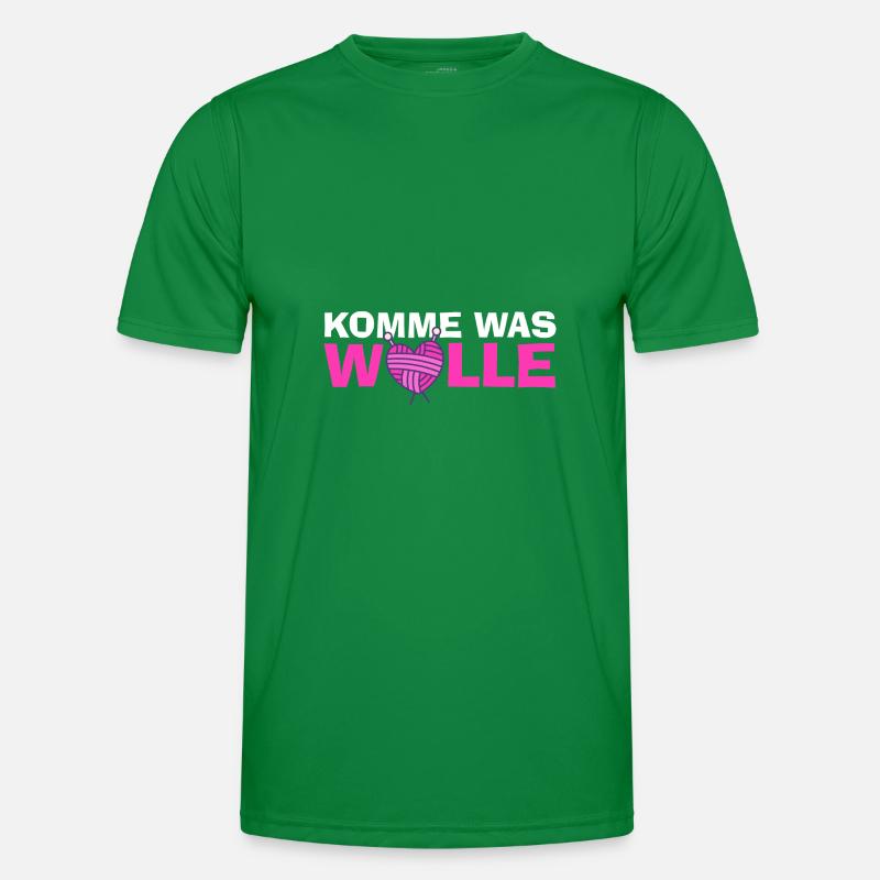 Komme Was Wolle Ich Schaf Das Baumwolle Bauer Männer Funktions-T-Shirt