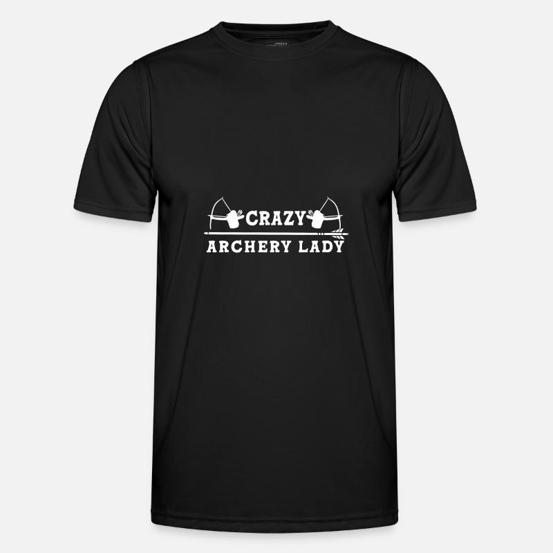 Bogenschützin Bogenschießen Pfeil Und Bogen - Männer Funktions-T-Shirt - Schwarz