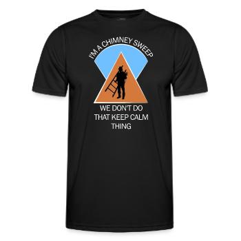 Chimney Sweep Chimney Sweep - Men's Functional T-Shirt - black - Front - AI Model Male 178 dark (178cm)
