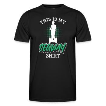 Scooter Riding Fun Activities - Men's Functional T-Shirt - black - Front - AI Model Male 178 dark (178cm)