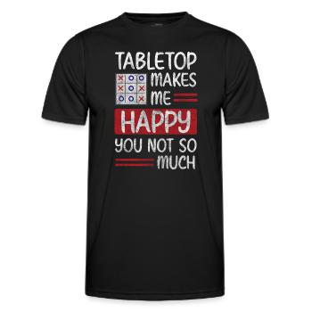 Joueur de nerd de jeu - T-shirt sport Homme - noir - Devant - AI Model Male 178 dark (178cm)