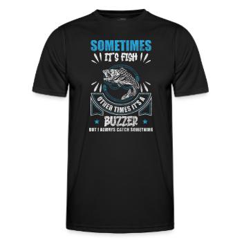 Étang d’appât de guérison Angel Petri - T-shirt sport Homme - noir - Devant - AI Model Male 178 dark (178cm)