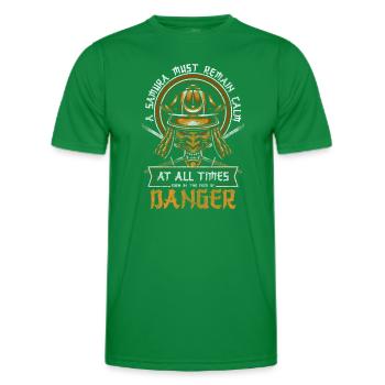Japon Arts martiaux Asiatique Ronin - T-shirt sport Homme - vert - Devant - AI Model Male 178 dark (178cm)