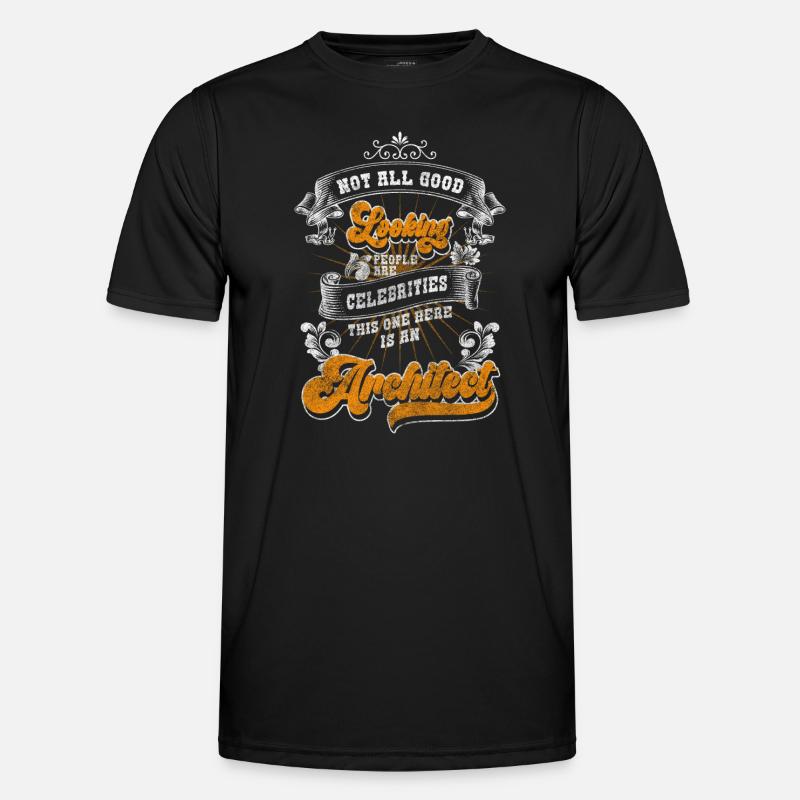 Engineer Style House Construction Builder - Men's Functional T-Shirt - black