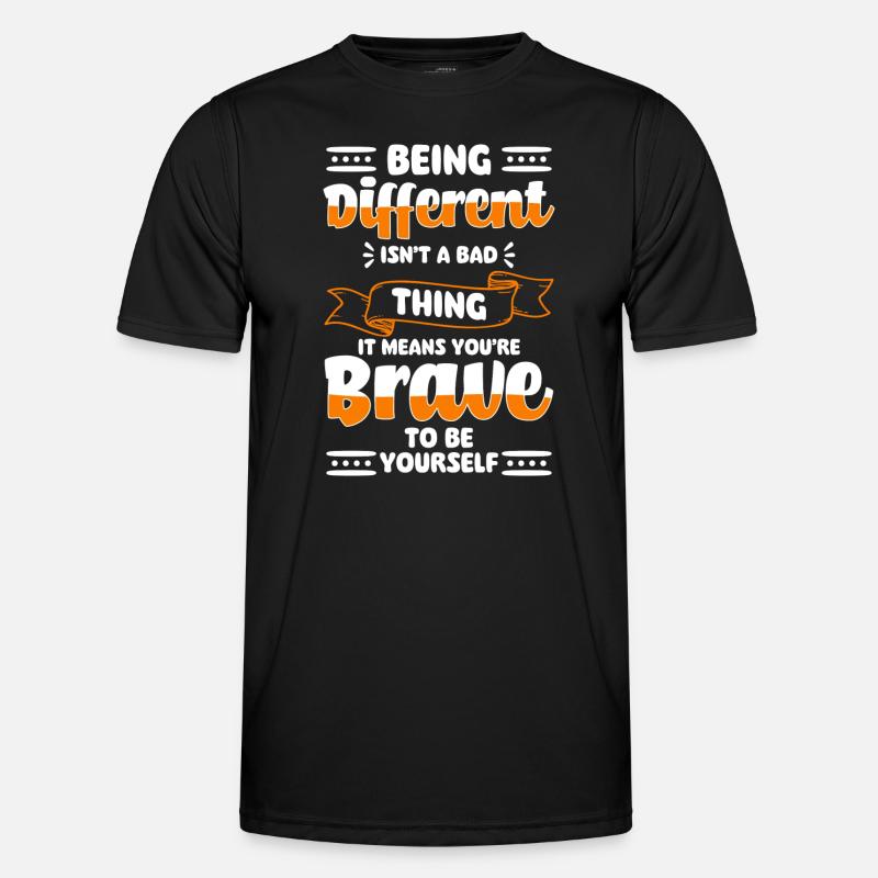 Anders Andersartig - Männer Funktions-T-Shirt - Schwarz