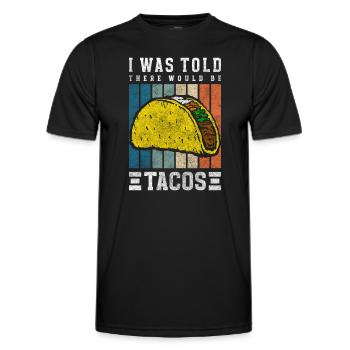 Tacos Célébration Chili - T-shirt sport Homme - noir - Devant - AI Model Male 178 dark (178cm)