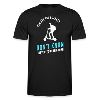Scooter Sport Driver Speedster - Men's Functional T-Shirt - black - Front - AI Model Male 178 dark (178cm)