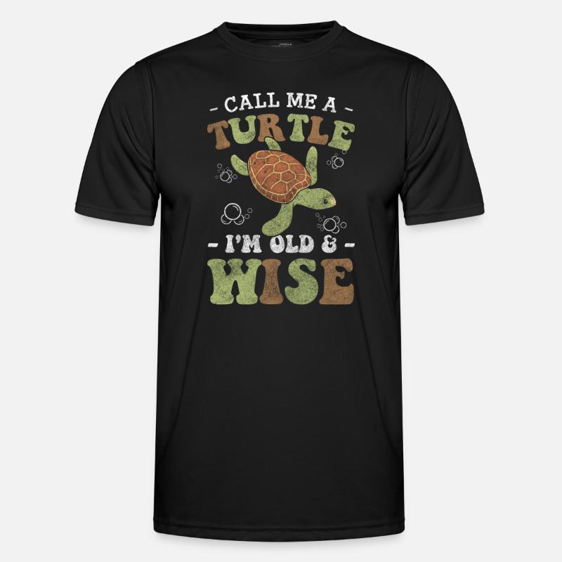 Turtle Sea Sea Creatures - Men's Functional T-Shirt - black
