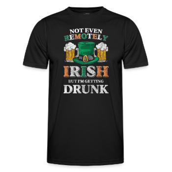 Pub Kobold Reisender Irisch - Männer Funktions-T-Shirt - Schwarz - Vorne - AI Model Male 178 dark (178cm)