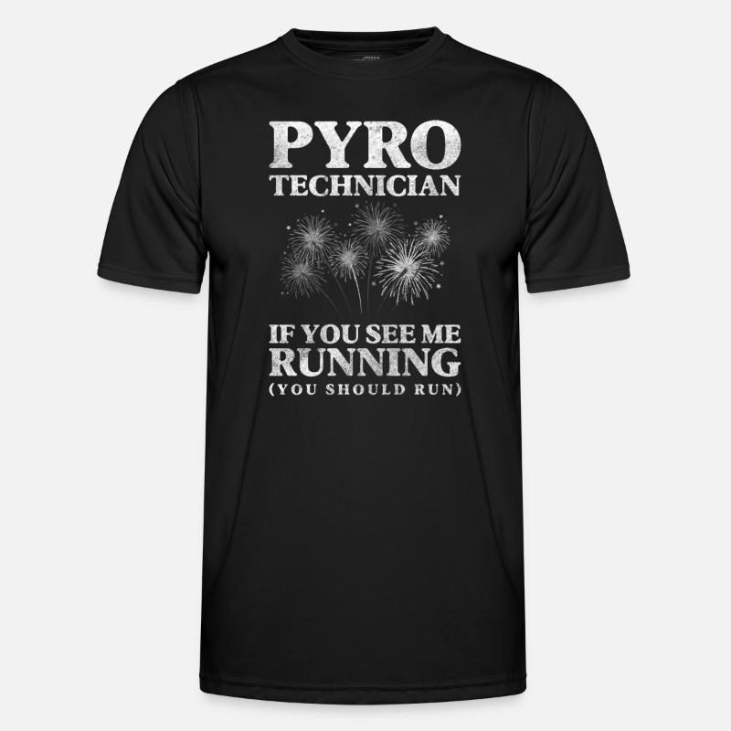 Technique Firecracker Pyroshow Professional - Men's Functional T-Shirt - black