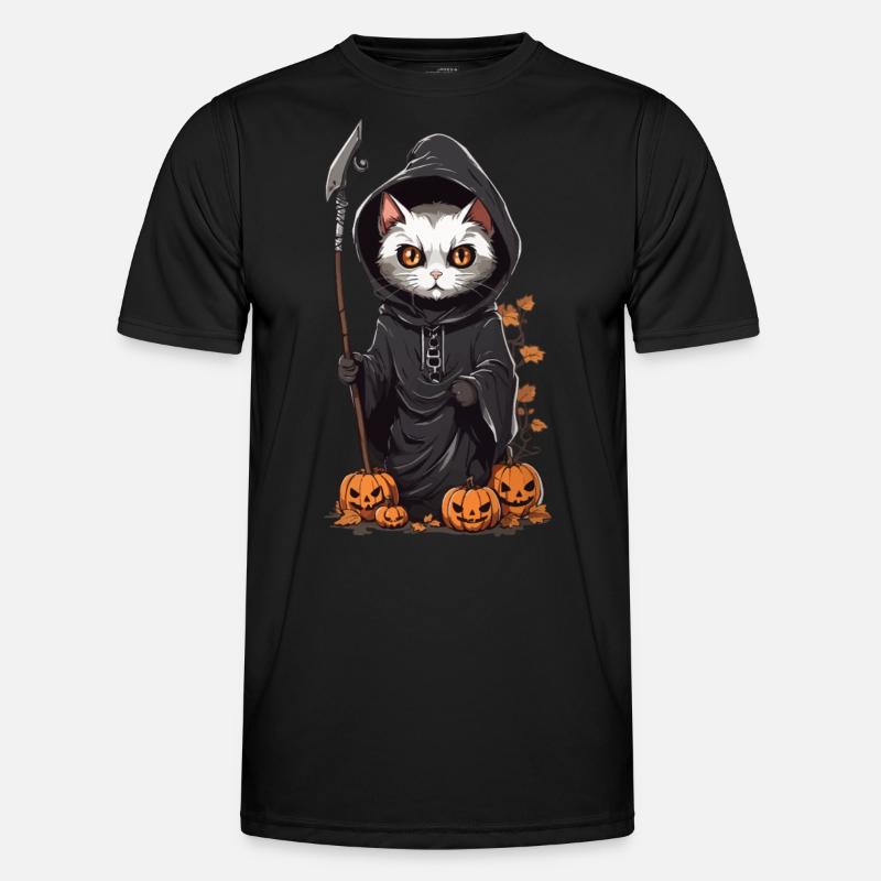 Mignon Halloween Cat Druide Costume T-shirt sport Homme