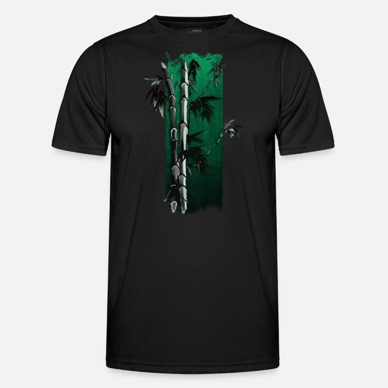 Bamboo Bliss: Elegance in Green Men's Functional T-Shirt