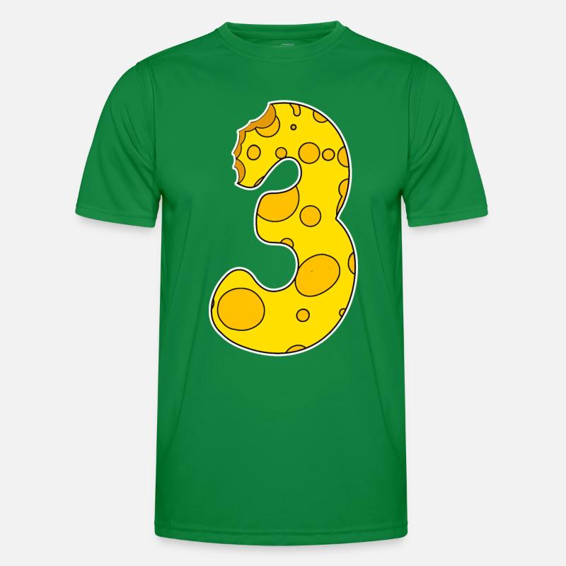 Number 3 - Three - Third Men's Functional T-Shirt