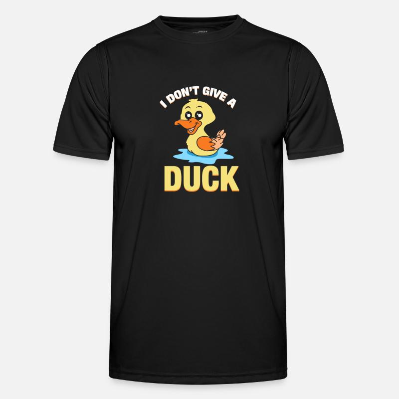 Funny Duck - Funksjons-T-skjorte for menn - svart